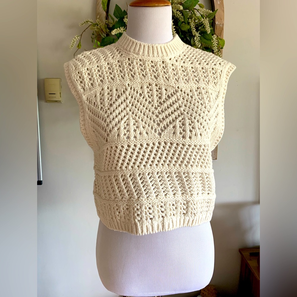 rag & bone sleeveless crotchet tank - Picture 1 of 4